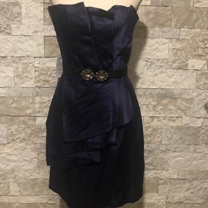 Bcbgmaxazria blue dress sz 12 new with tags